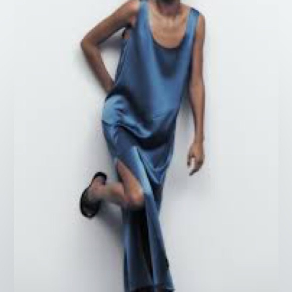 Zara Maxi Satin Dress